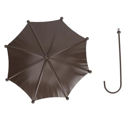 Metal Bird Feeder Rain Guard,Hanging Bird Feeder and Bath Umbrella Shade Hummingbird Oriolefeeder Tray Bath Pond Or Drinker for Outdoor Garden Decor