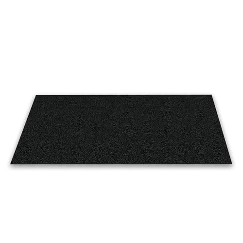 MSI Horse Stall Mat 42in. x 72in. Black Rubber Flooring Mat Tile Trim