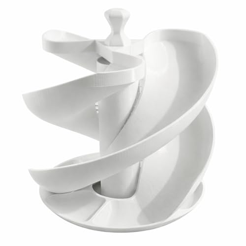 Fancy Egg Storage Holder – Freestanding Spiral Egg Cradle for Kitchen Counter | Space-Saving Countertop Egg Rack | Holds Fresh Eggs Securely | Modern Decorative Egg