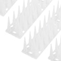 OFFO Bird Spikes for Pigeon Woodpecker Crow, Outdoor Use for Balcony Patio Window, Easy to Install, Frosted White, Covers 8.3 Feet(2.5m) - color: Frosted White