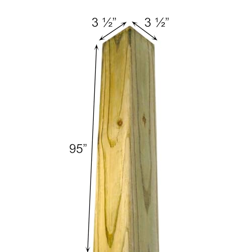 BestNest 4 x 4 Mounting Post, Treated Pine, 95"