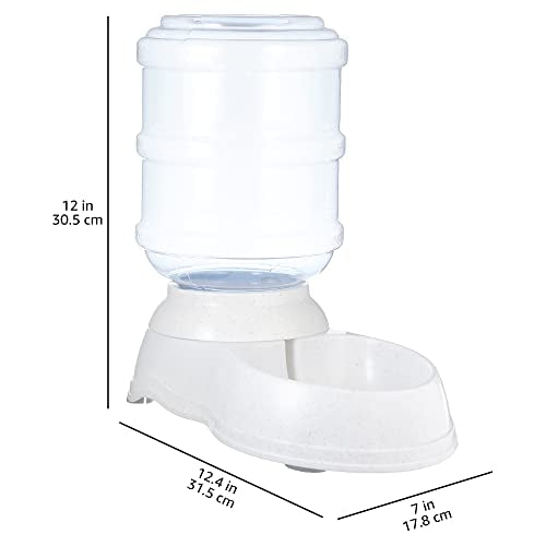 Amazon Basics Gravity Pet Water Dispenser for Cat and Dog, Easy to Clean, 135.3fl.oz Capacity, Small - size: Small, style: Waterer