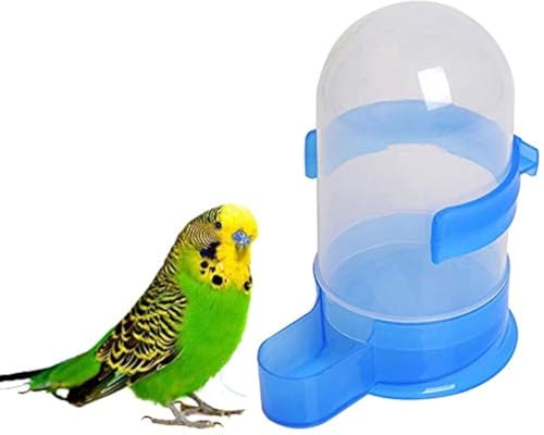 Bird Food Feeder Dispenser Feeding Bottle Bowl for Parrot Parakeet Cockatiel Conure Lovebird African Grey Cockatoo Budgie Finch Canary Cage Accessories