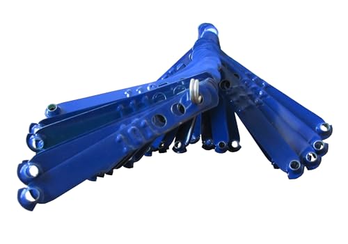 Leg Bands NOT Stamped Aluminum Chicken Poultry Duck Leg Identification Rings (100, Blue) - color: Blue