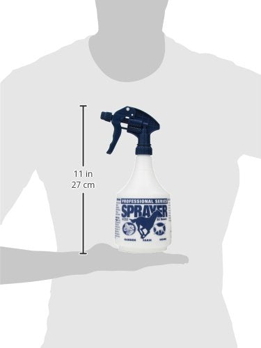 Little Giant® Professional Spray Bottle | All Purpose General Use Spray Bottle | Heavy Duty Horse Sprayer | 32 Ounces | Blue - color: Blue