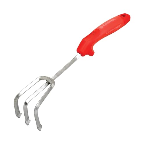 Corona Premium Stainless Steel ComfortGEL Cultivator caltivator, red - size: red, style: Cultivator