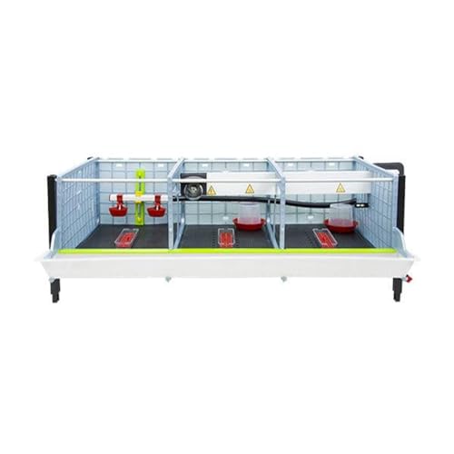 Hatching Time 9.5" Chick Brooders – Stackable or 2-Section Options with Automatic Heating, Modular Design, Easy to Clean, Ideal for Quail, Pheasant, and Baby Chicks (Layer Addition) - style: 3 Section, Additional 1 Layer