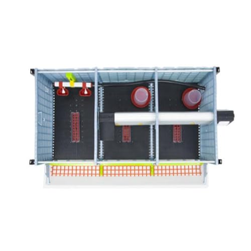 Hatching Time 9.5" Chick Brooders – Stackable or 2-Section Options with Automatic Heating, Modular Design, Easy to Clean, Ideal for Quail, Pheasant, and Baby Chicks (Layer Addition) - style: 3 Section, Additional 1 Layer