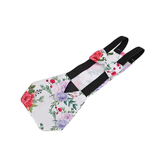Pet Chicken Diapers,Chicken Goose Duck Loose Tight Belt Diapers Poop Pocket Diapers Peony Flower Pattern for Poultry Pet Used(M) - size: Medium