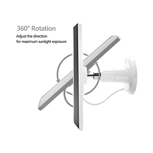 Solar Panel Camera Charger Fit for Bird Feeder, TP-Link Tapo TC82, Arlo Essential Spotlight 2nd Gen 3rd,Arlo Pro 6th，Roku Camera Plus, Eufy 3c s3 s220 c210 s340 e340 s330 e40 5V 7W USB C Cable - size: 1 Pack