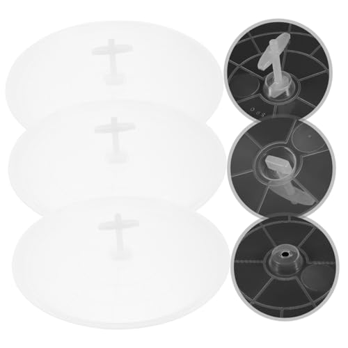 5pcs Round Birdcage Bottom Tray Reusable Plastic Litter Holder for Parrots and Canaries Easy to Clean Design for Creating Clean Living Space