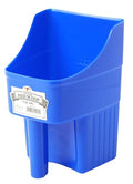 Little Giant® Plastic Enclosed Feed Scoop | Heavy Duty Durable Stackable Livestock Feed Scoop with Measure Marks | Livestock Handling Scoop | Farm, Ranch & Pet | 3 Quart (Blue) - color: Blue