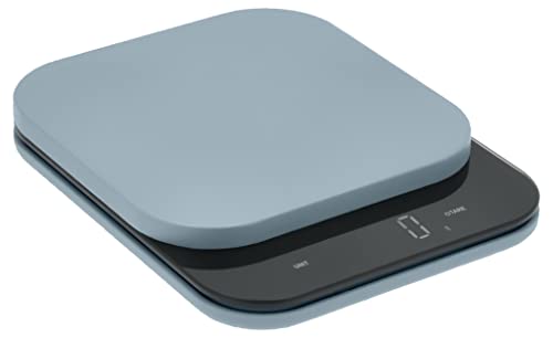 Rosti Mensura Kitchen Scale Accurate Measurements Made Effortless - Experience Precision Cooking with Battery - Powered Convenience - Requires 3 AAA Batteries for Reliable Performance (Dusty Blue) - color: Dusty Blue, size: 16.5 x 20.3 x 3cm