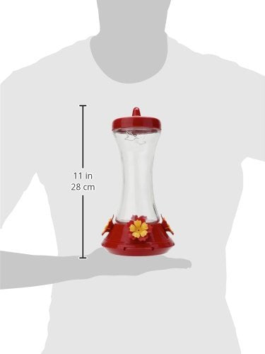 Perky-Pet 476 Glass 20-Ounce Hummingbird Feeder - color: Red