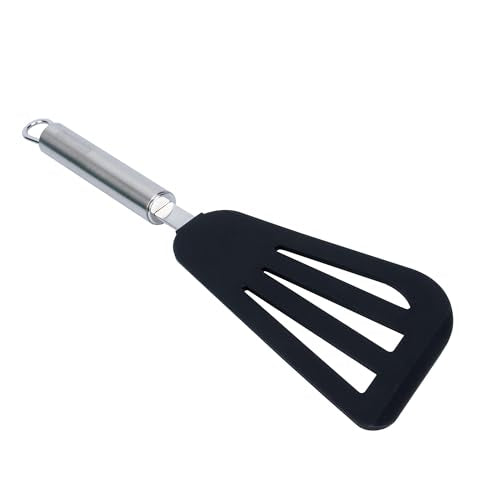 Restaurantware Black Silicone Fish Egg Turner Spatula - size: Silicone Fish/Egg Spatula