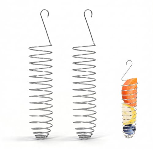 2 Pack Small Bird Millet Spray Holder & Snack Feeder - Hanging Parrot Treat Stand with Cuttlebone & Mineral Block for Beak Exercise, Metal Cage Accessories for Small Parrots & Parakeets Gifts