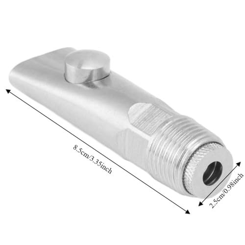 2Pcs Stainless Steel Pig Water Nipple Drinker, Touch-Trigger Livestock Waterer with G1/2 Thread for Sows,3.35x0.98in,Piglets & Farm Animals