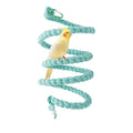 Bird Cage Accessories: Hanging Spiral Bird Rope Perch with Metal Hook, for Budgie, Lovebird, Parakeet, Cockatiel, Conure, Quaker, Caique, Small to Medium Birds - size: 1.5M