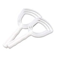 BOLEXION White Poly Bone Dust Scraper, Meat & Fish Scraper, 2 Pack | Removes bone & meat,Sturdy White Poly,Square head for even scrape,Ergonomic, non-slip,For home & catering.