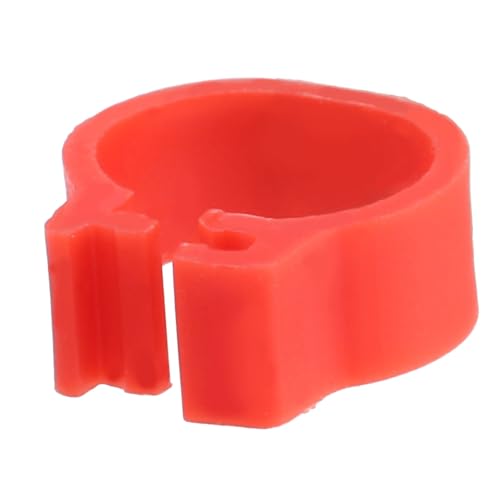 Chicken Leg Bands Duck Leg 100PCS Pigeon Bands Bird | 001 to 100 Numbered, Bird leg Bands, 8MM Diameter Pigeon Leg Ring, 5MM Height Reusable Marking Rings for Poultry (Red)