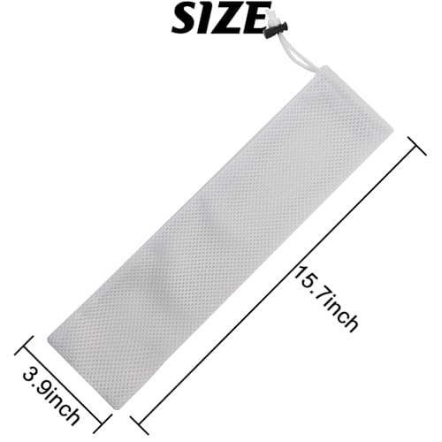 GXXMEI 8PCS 3.9" x 15.7" White Finch Sock Feeder for Outdoor, Durable Thistle Seed Feeder Sacks, Bird Food Supply Tools for Garden Yard Wild Finch Feeding