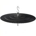 11.5" Metal Bird Feeder Rain Guard - Black | Dome Shield Umbrella Cover - Weather Baffle for Outside Hanging Bird Feeders - color: Black