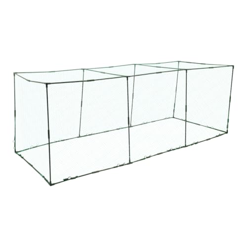 Chicken Tunnel, 126" x 32" Run Coop Tunnel, 4-Cube Metal Mesh Runway, Portable Chicken Run Load Up 30Chicks/20 Chicken Suitable for Chickens Ducks Rabbits in Outside Yard