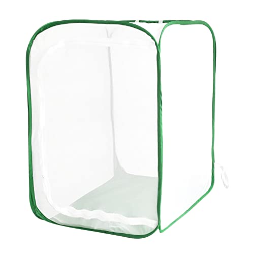 EATAKWARD 36" Mesh Plant Enclosure, Foldable Mesh Cage for Breeding, Grow Tent Plant Cover for Fruit, Vegetables, Pests, Bird and Pest Protection Guard for Flowers and Herbs Pop-Up Cage - size: 35.4'' X 23.6'' X 23.6''