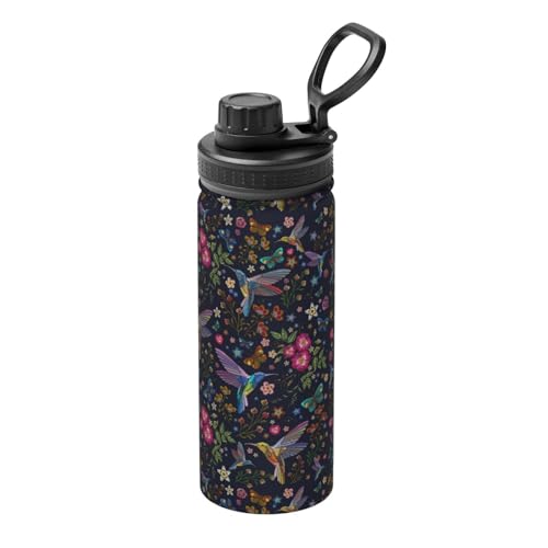 Hummingbird Gifts For Women, Hummingbird Lovers, Hummingbird Water Bottle, 18oz Stainless Steel Insulated Tumbler, Unique Birthday Christmas Gifts for Women Men - color: Hummingbird