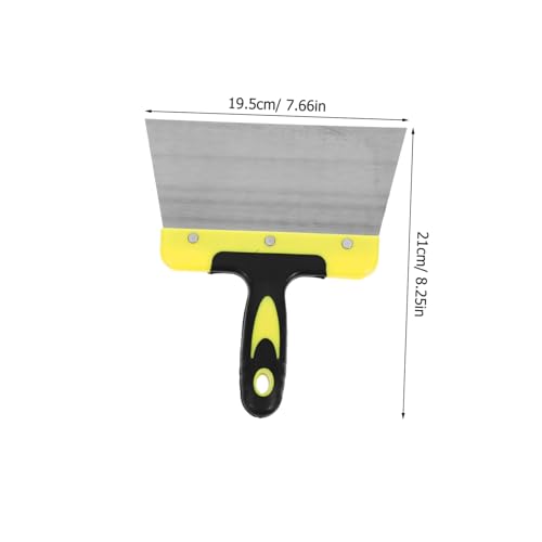 Toyvian Stainless Steel Bird Droppings Scraper for Poop Ergonomic Handle Cleaning Tool for Bird Cages and Nests