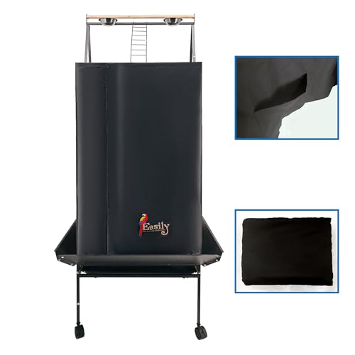 Easily Good Night Bird Cage Cover for Large Bird Cage with Play Top with Storage Pocket,68" - size: 68”