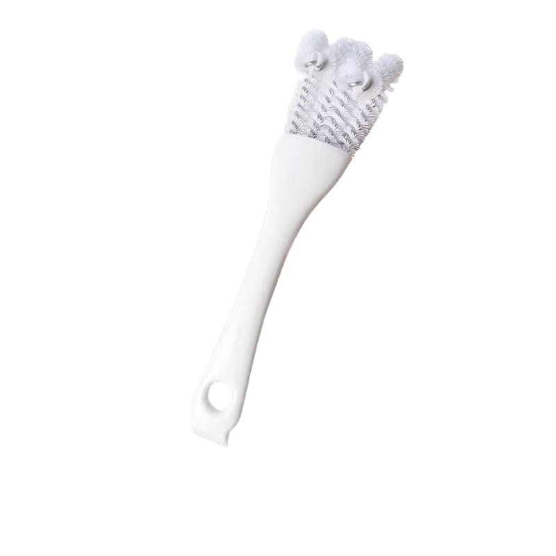 Multifunctional Birdcage Cleaning Brush with Scoop, White, Sweep Tail Spade Head Design for Removing Bird Droppings