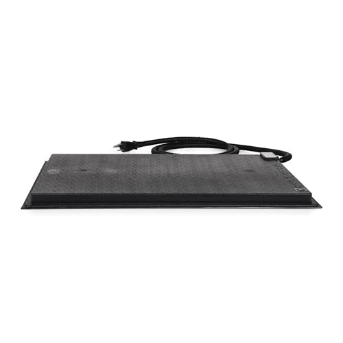 Farm Innovators HM-60P 19 x 13 Inch 60 Watt Heated Chicken Mat for Coops, Pens, and Nesting Areas | Thermostatically controlled ABS plastic mat can be mounted vertically or horizontally on a flat surface