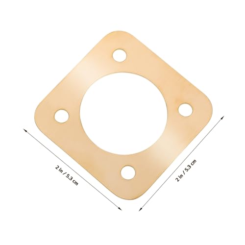 BESPORTBLE 8pcs Copper Birdhouse Predator Guards Metal House Hole Protector with Screws for Safe Nesting and Easy Installation Durable and Long-Lasting Design