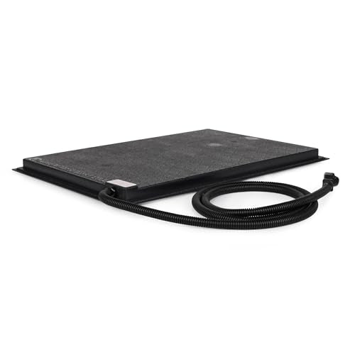 Farm Innovators HM-60P 19 x 13 Inch 60 Watt Heated Chicken Mat for Coops, Pens, and Nesting Areas | Thermostatically controlled ABS plastic mat can be mounted vertically or horizontally on a flat surface