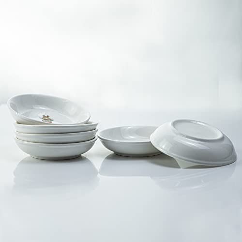 Cute Cartoon Animals Pattern Ceramic Sauce Dishes, Seasoning Dishes, Sushi Soy Dipping Bowls, Appetizer Plates, Dessert Plates, Little Cat Bird Feeding Bowls, Set of 6-Rabbits-3.5 Inch - color: Rabbits, size: 3.5 Inch