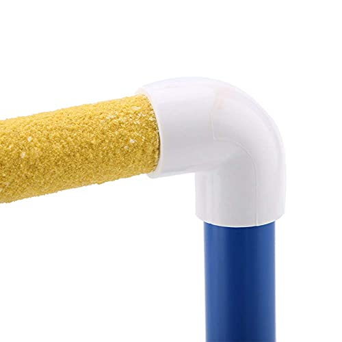 Bird Perch, Parrot Stand Perch Rack Bird Play Training Stands Parrots Shower Perches for Macaw Cockatoo African Grey Budgies Parakeet (PVC)