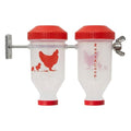 RentACoop Chicken Treat Dispenser - 2 Tube Enrichment Toy - size: Small Clear Tubes