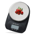 Digital Food Scale Small Kitchen Scales Weight in Grams Oz Black | Stainless Steel Panel, 1g Increment, Max 11lbs, Extra-Small Size, Smart Tare, Cooking Baking Weight Loss, Backlit LCD Display - color: Elegant Black