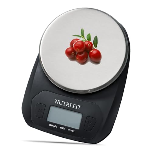 Digital Food Scale Small Kitchen Scales Weight in Grams Oz Black | Stainless Steel Panel, 1g Increment, Max 11lbs, Extra-Small Size, Smart Tare, Cooking Baking Weight Loss, Backlit LCD Display - color: Elegant Black