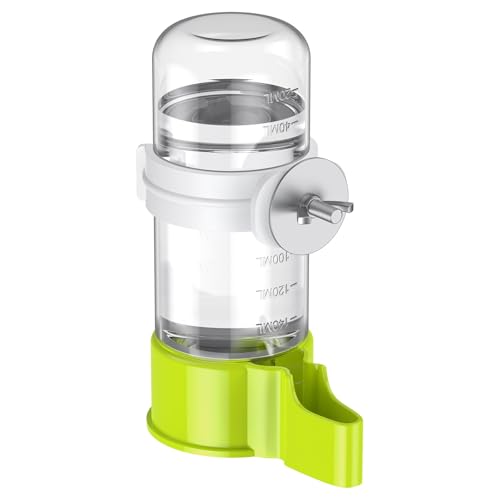 Pawfly Bird Water Dispenser, Automatic Water Feeder, Plastic Bird Cage Dispenser, Green Parrot Waterer for Parakeet Cockatiel Budgie Lovebirds (Not Fit for Food Feeding) - color: Green, size: 1 PC