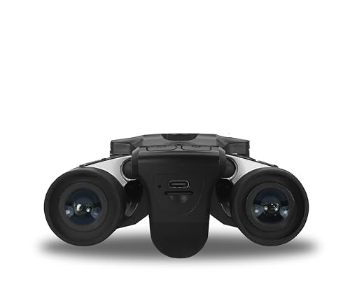 Minolta 12x32 Digital Binoculars - 4K UHD Video Camera, 48MP Photo, 8X Digital Zoom, IPS Anti-Glare Screen, Fog-Resistant Optics, Compact, Ideal for Birdwatching & Travel Hunting
