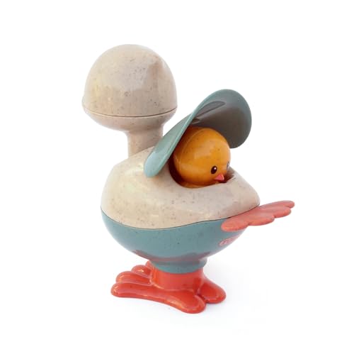 Tolo Pop Up Chickens | Interactive Toy for Babies 6M+ Push-Down Action | pop up head, squeaky feet, baby toys, hand-eye coordination, fine motor skills, cause and effect toys, gift for kids, infants - color: Pop Up Chickens