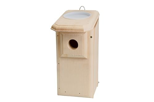 Bird Habitats Open-Top Bluebird House, Predator-Resistant Nest Box