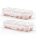 Egg Storage for Refrigerator, Egg Holder for Fridge with Lid, Stackable Egg Storage with Safety Buckle (2)
