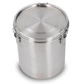 Pongnas Stainless Steel Pet Food Container, Metal Dog Food Container for Dog Food, Cat Food, and Bird Seeds, Compact Kitchen Storage Ideal for Countertop Display(2500ML)