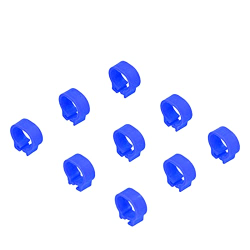 Omabeta Pigeons Leg Rings, Durable Plastic Construction Lightweight Easy to Install and Clean, Pigeons Leg Rings, for Pigeon Identification, Dark Blue, 8mm, 100 Pieces - color: Dark Blue