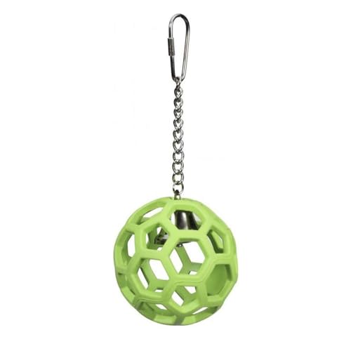 JW Pet Company Activitoys Hol-ee Roller Parrot Toy, 4 Inch Diameter (Colors Vary ) - size: 3.5'' diameter 7.75'' length
