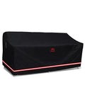 Patio Sofa Cover, Outdoor Heavy Duty Durable UV Water Resistant Anti-Fading Loveseat Cover with 2 Upgrade Air Vents and 2 Buckles, Black, 84" W x 37" D x 35" H - size: 84"W x 37"D x 35"H