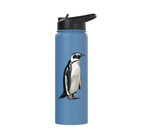 Penguin Stainless Steel Insulated Water Bottle - color: Light Blue